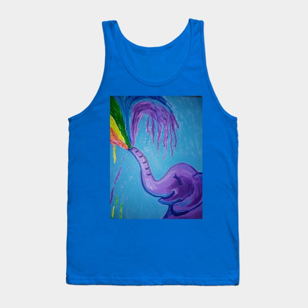 Colorful Elephant Tank Top by Oregon333